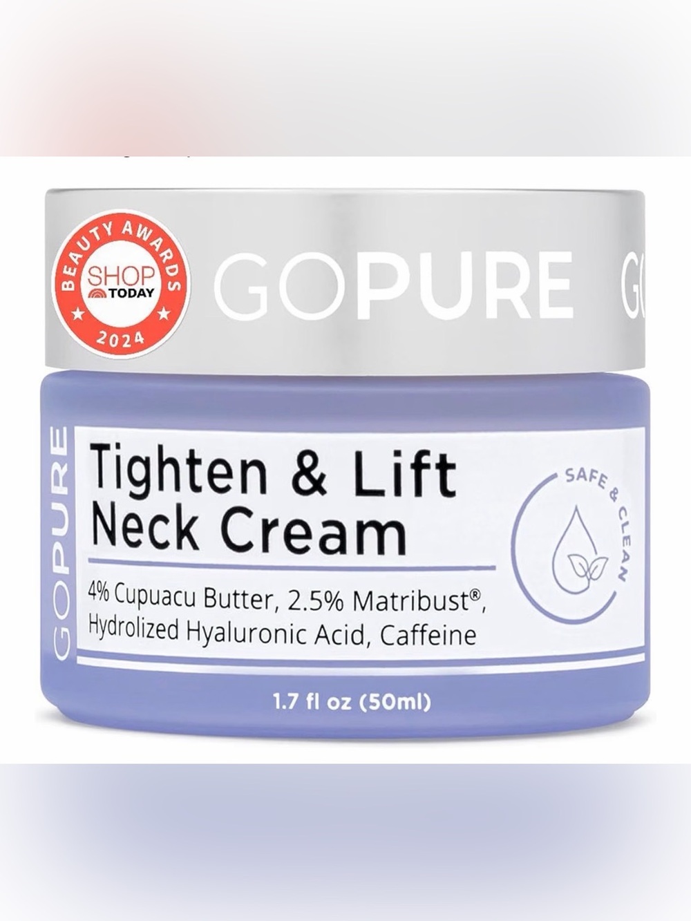 GOPURE Tighten & Lift/Anti-Wrinkle Neck Cream Full Size 1.7 fl.oz.(50ml) NWT